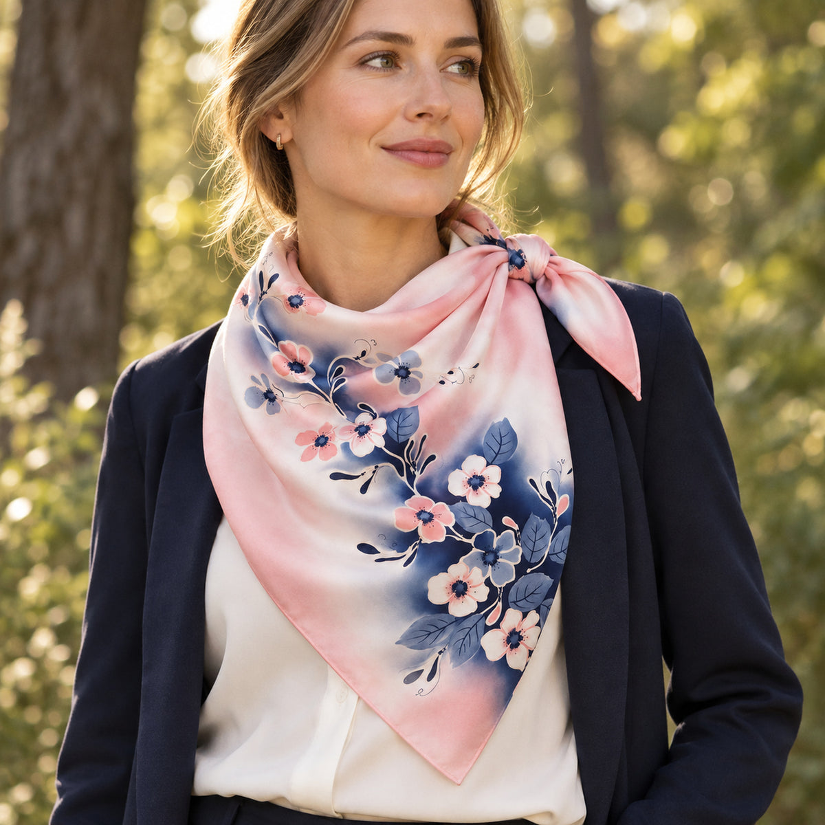 Rosa sidenscarf 90x90 (test)