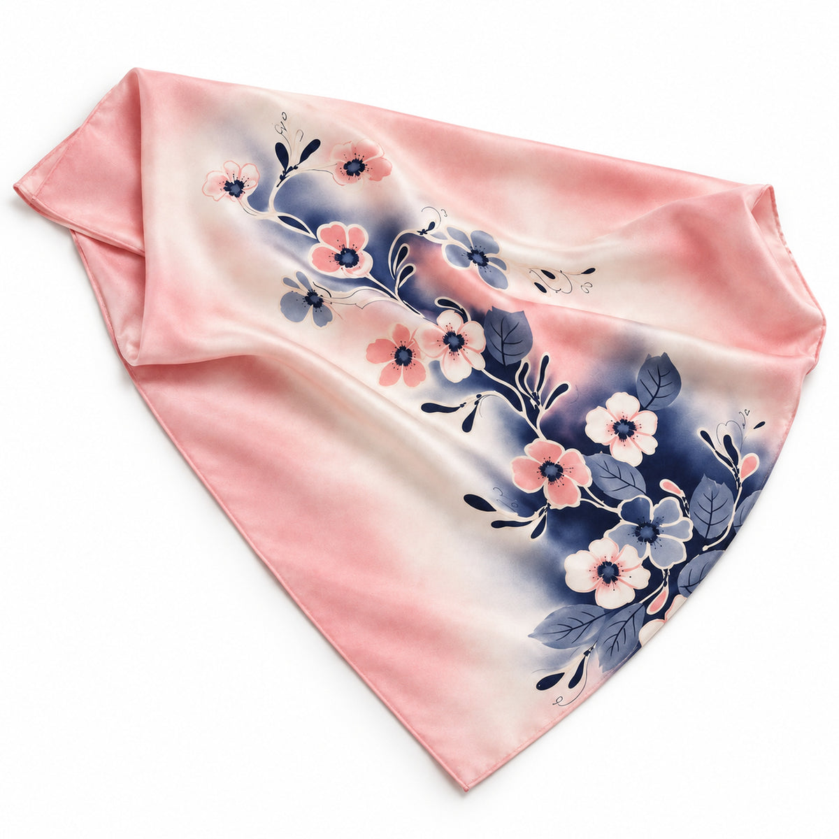 Rosa sidenscarf 90x90 (test)